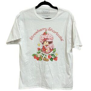 Strawberry Shortcake Women's Graphic Print Short Sleeve Retro T-Shirt Size Large